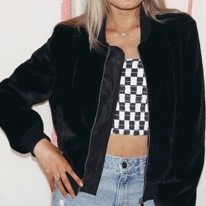 Black Teddy/Fur Jacket